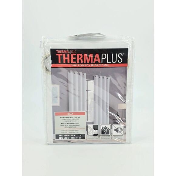 Kelly Blackout Insulated Window Curtain Thermaplus Hotel Quality Curtain New - Picture 2 of 7